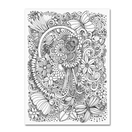 Trademark Fine Art KCDoodleArt 'Zendoodle 8' Canvas Art, 14x19 ALI3567-C1419GG